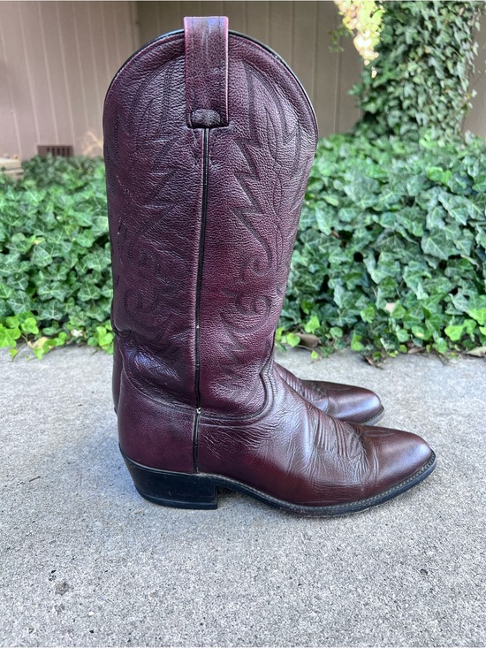 Dan Post Other - Dan Post Cowboy Boots Sz 9 D Mens 2112 Milwaukee In Black Cherry